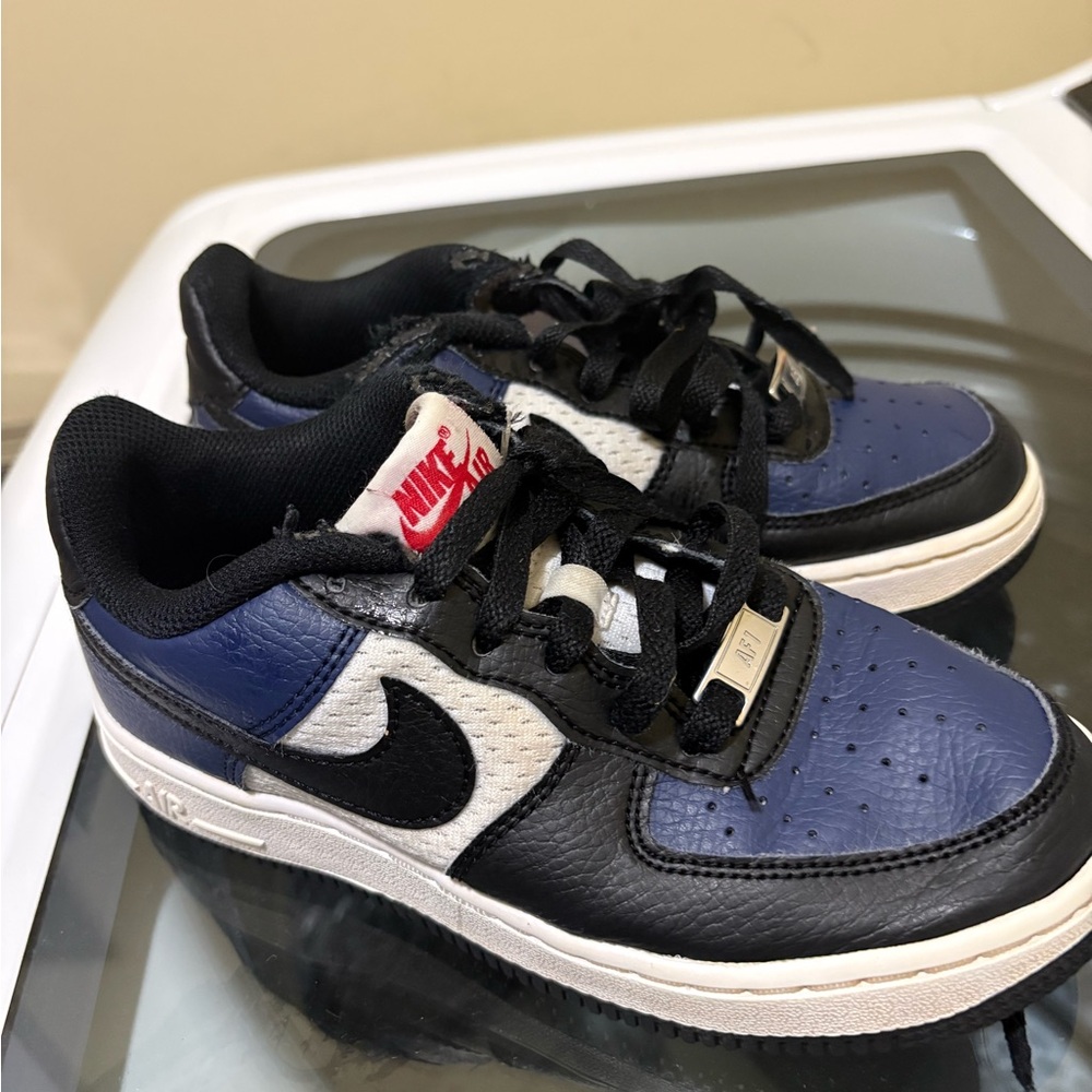 Nike Air Force 1 Kids' Sneakers - Midnight Navy, White, University Red, Black